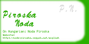 piroska noda business card